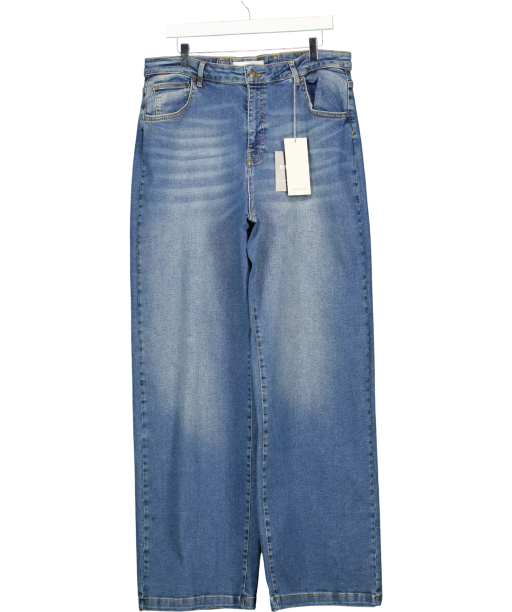 Ambela Blue Stretch Wide Leg Jeans UK 20