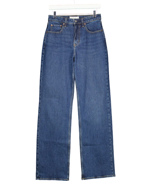Abercrombie & Fitch Blue Curve Love High Rise 90s Relaxed Jeans - Long W26