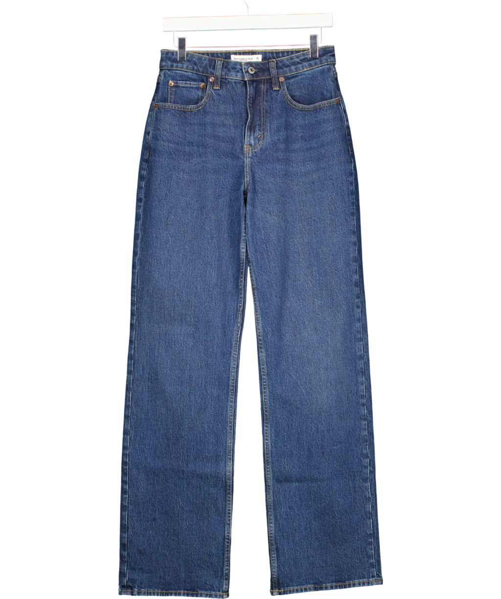 Abercrombie & Fitch Blue Curve Love High Rise 90s Relaxed Jeans - Long W26