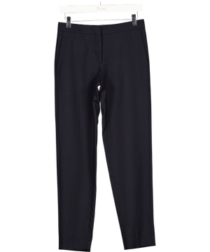 PAUL SMITH Navy Blue  100% Wool Tapered Trousers UK 6
