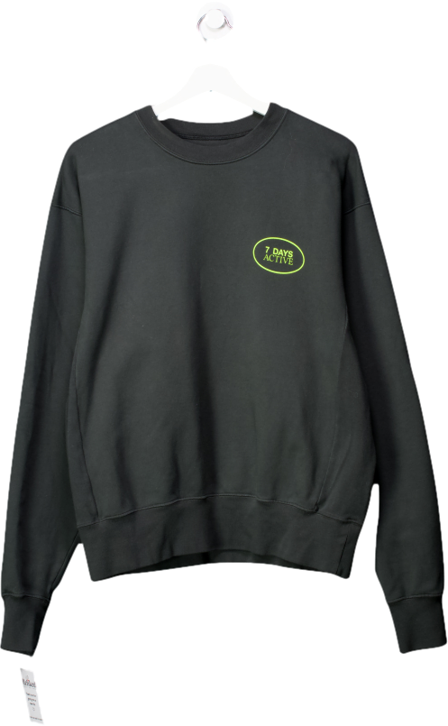 7 Days Active Green Crewneck Sweatshirt UK S