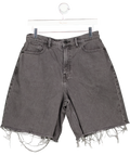 Good American Grey Good Extreme Barrel Shorts UK 6