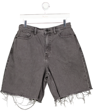 Good American Grey Good Extreme Barrel Shorts UK 6