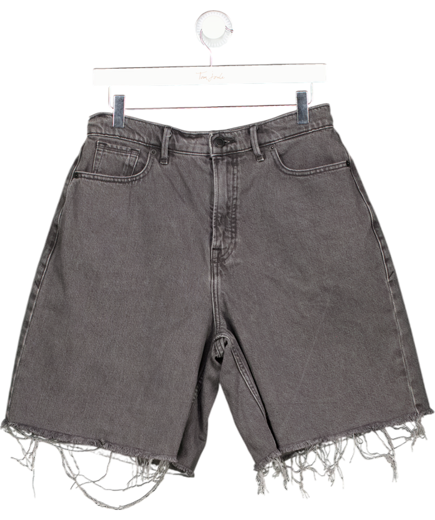 Good American Grey Good Extreme Barrel Shorts UK 6