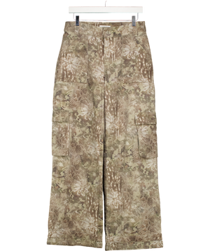 OUTCAST Green Relaxed Low-rise Zeriah Print Baggy Jeans UK S
