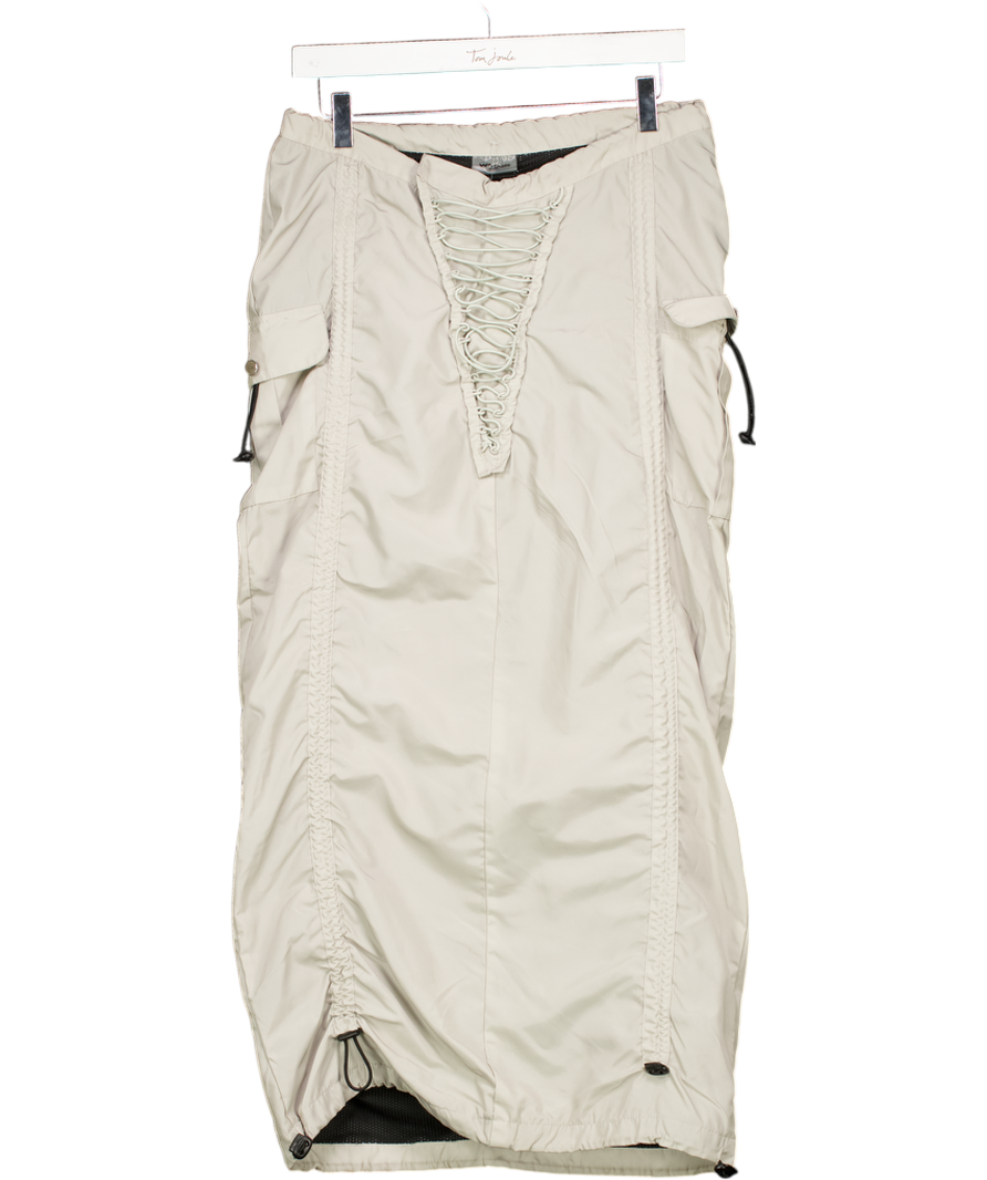 wmnswear Beige Nevo Cargo Midaxi Skirt UK S