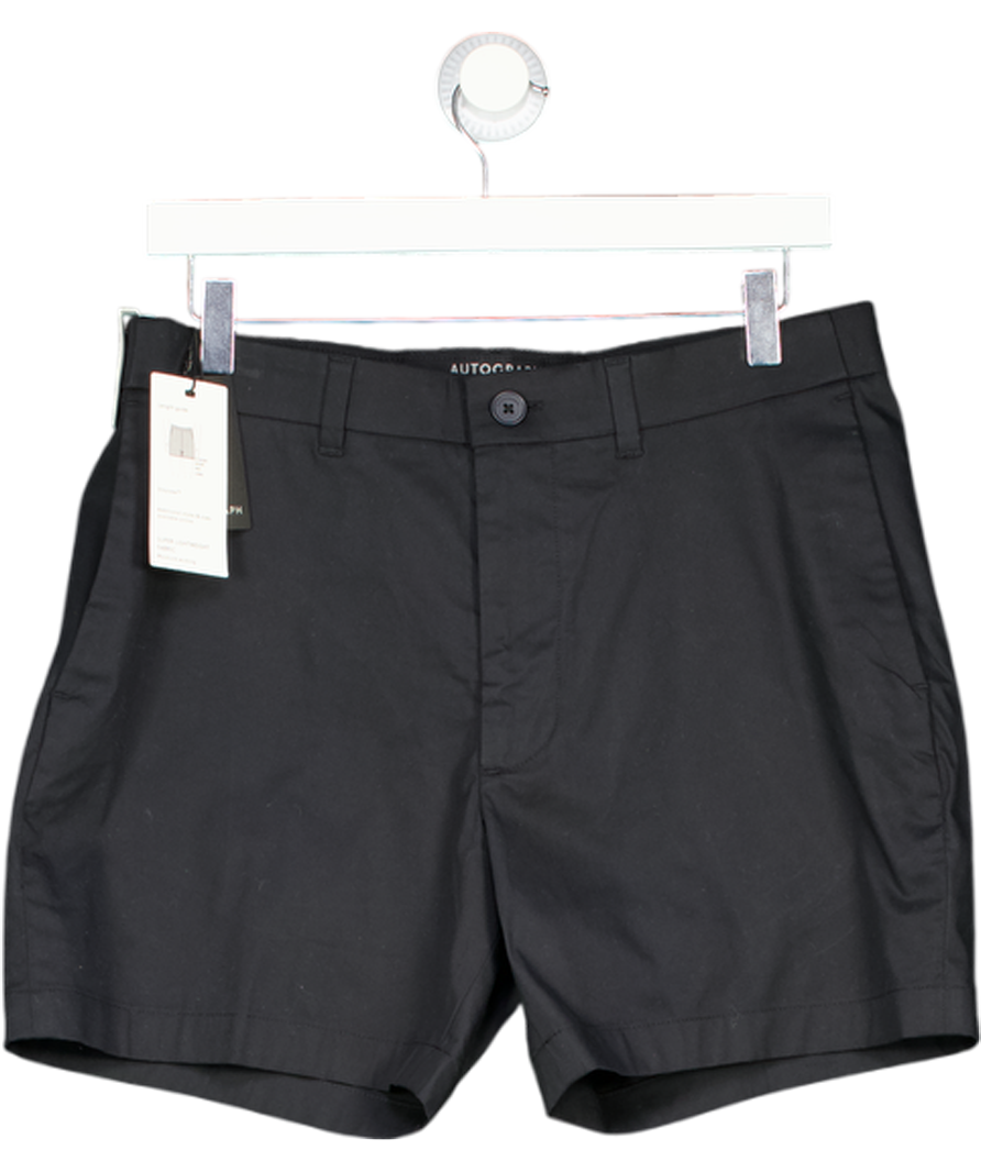 Autograph Black Regular Fit Super Lightweight Chino Shorts W32