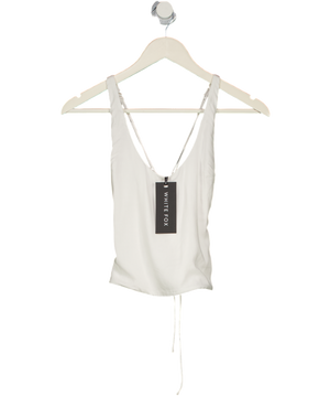 WHITE FOX Sunbliss Halter Top White UK XS