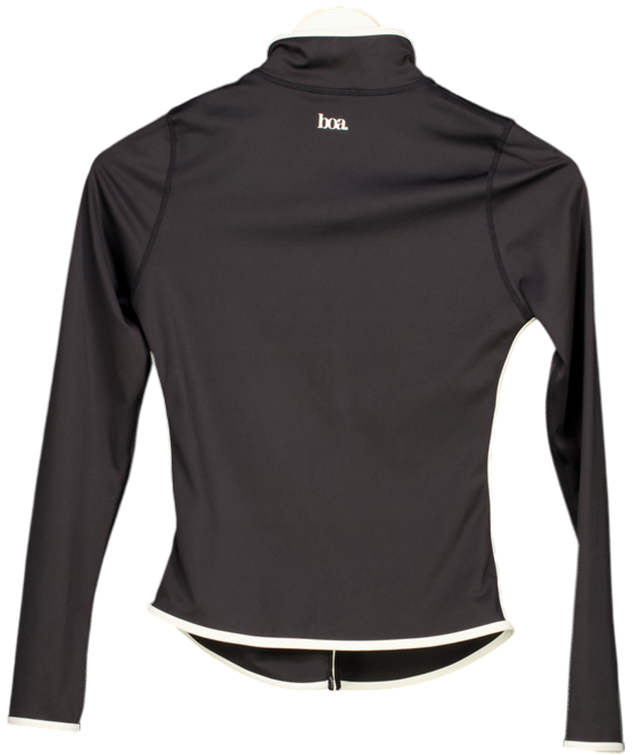 BOA Black Base Sculpting Zip Up Jacket UK S
