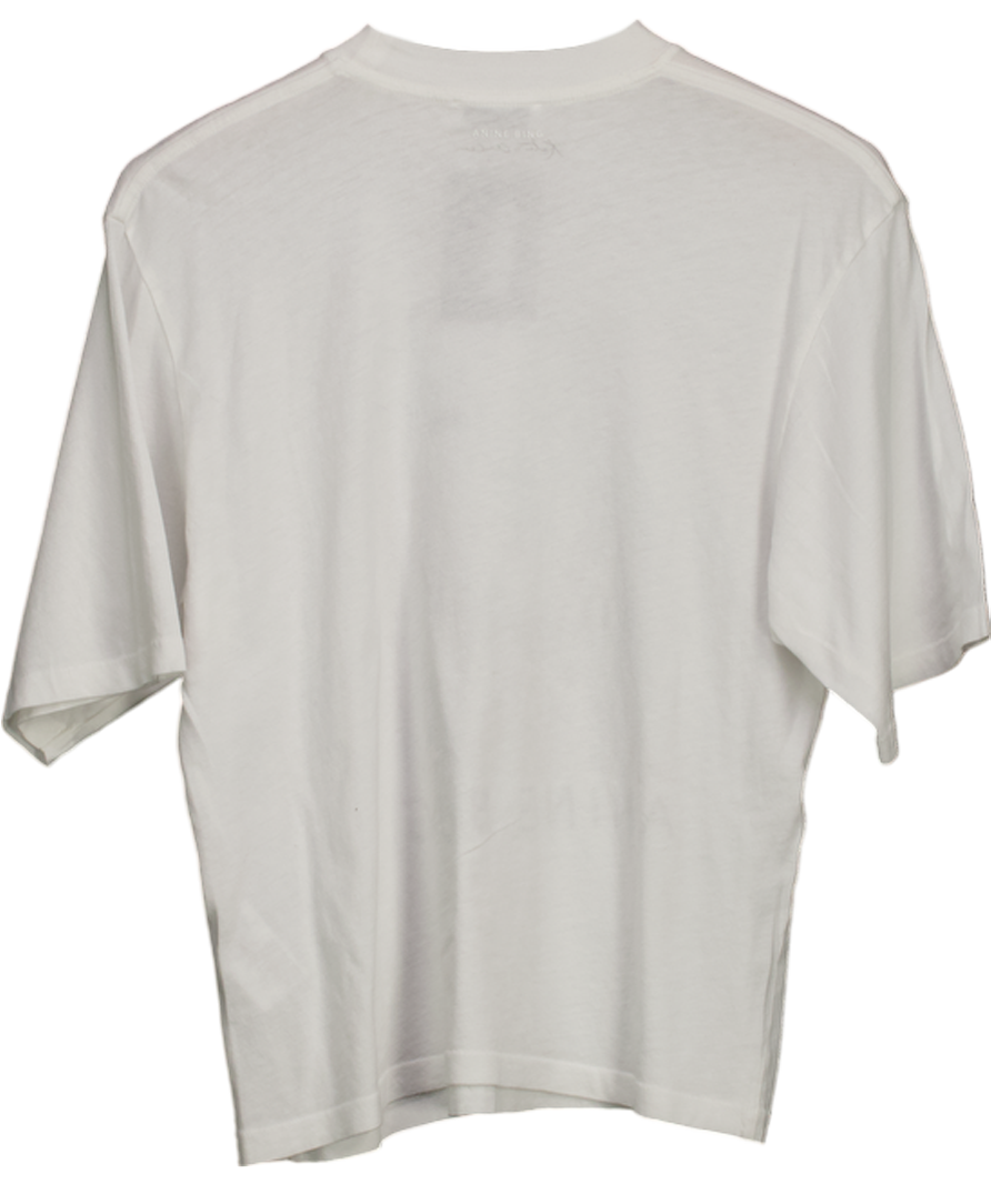 Anine Bing White Avi Tee Kate Moss UK XS