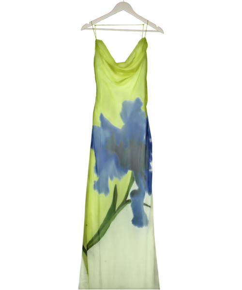 ASOS Green Cowl Neck Plunge Maxi Dress UK S