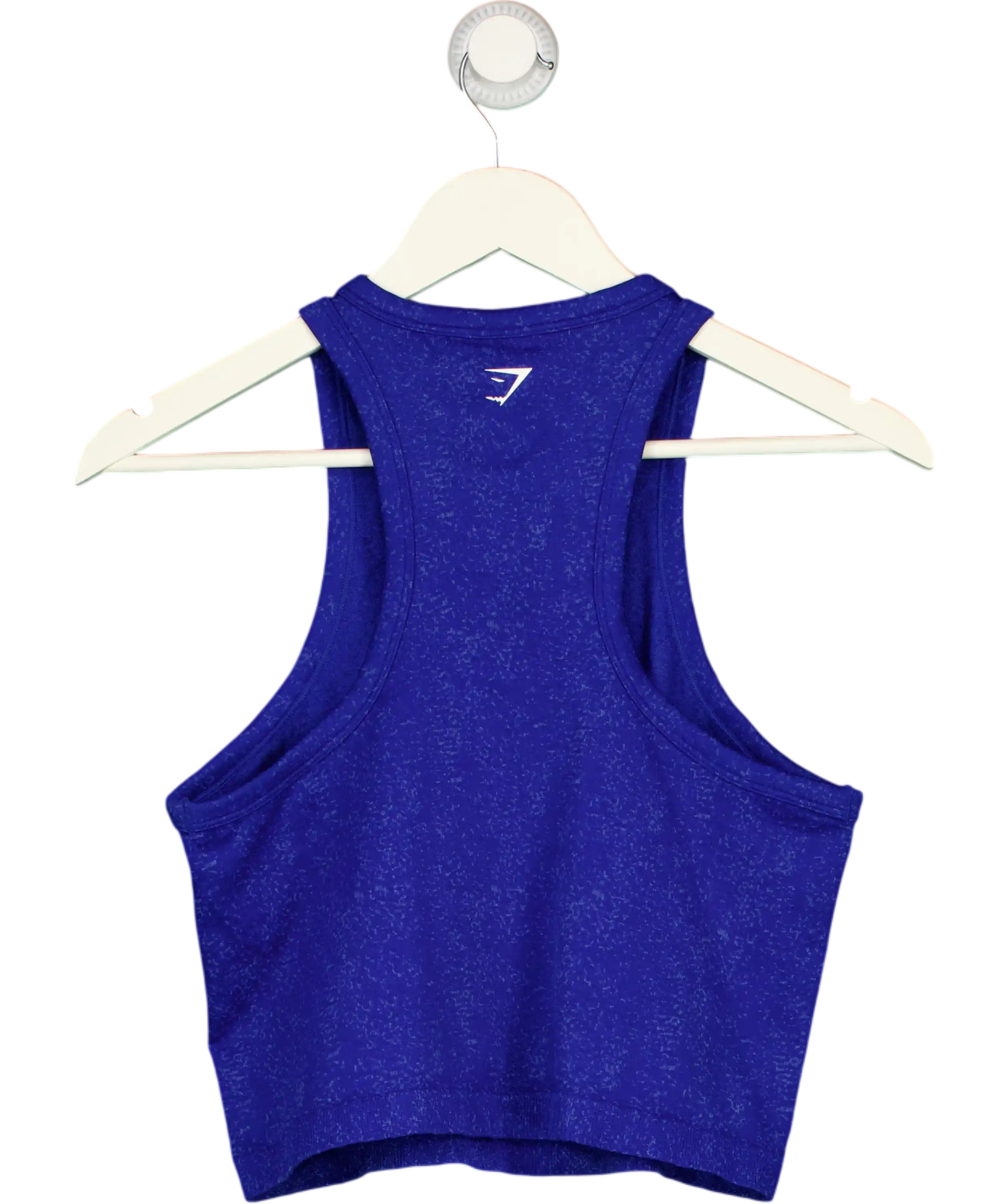 GYMSHARK Blue Adapt Fleck Seamless Midi Tank Top UK XXL