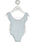 HUNZA G BABY Blue Bow Side Swimsuit 3 -6 Years