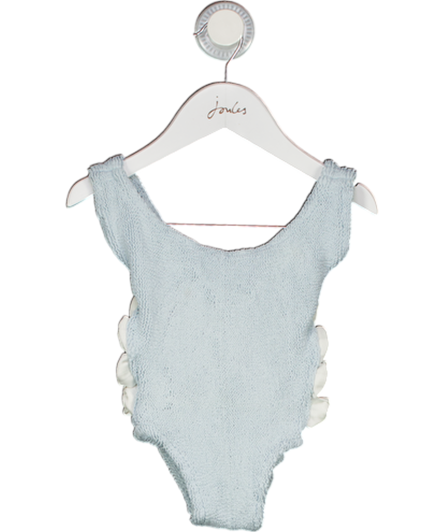 HUNZA G BABY Blue Bow Side Swimsuit 3 -6 Years