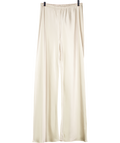 ALMADA LABEL Bias Satin Pants, Pearl Beige UK S
