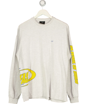 LFDY Split Sphere Heather Grey Longsleeve Top UK S