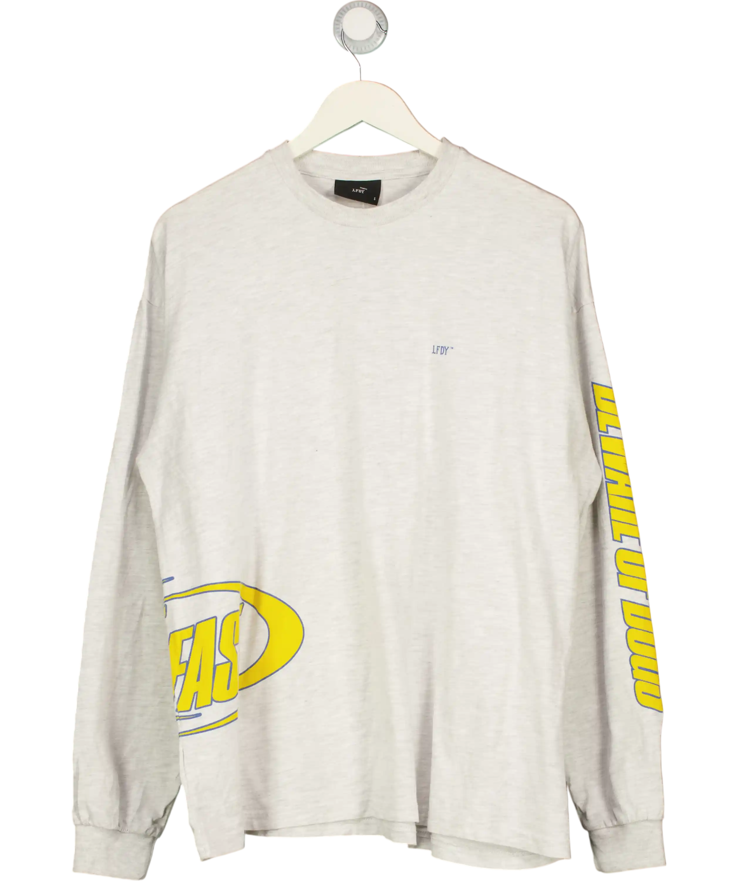 LFDY Grey Waffle Long Sleeve UK S