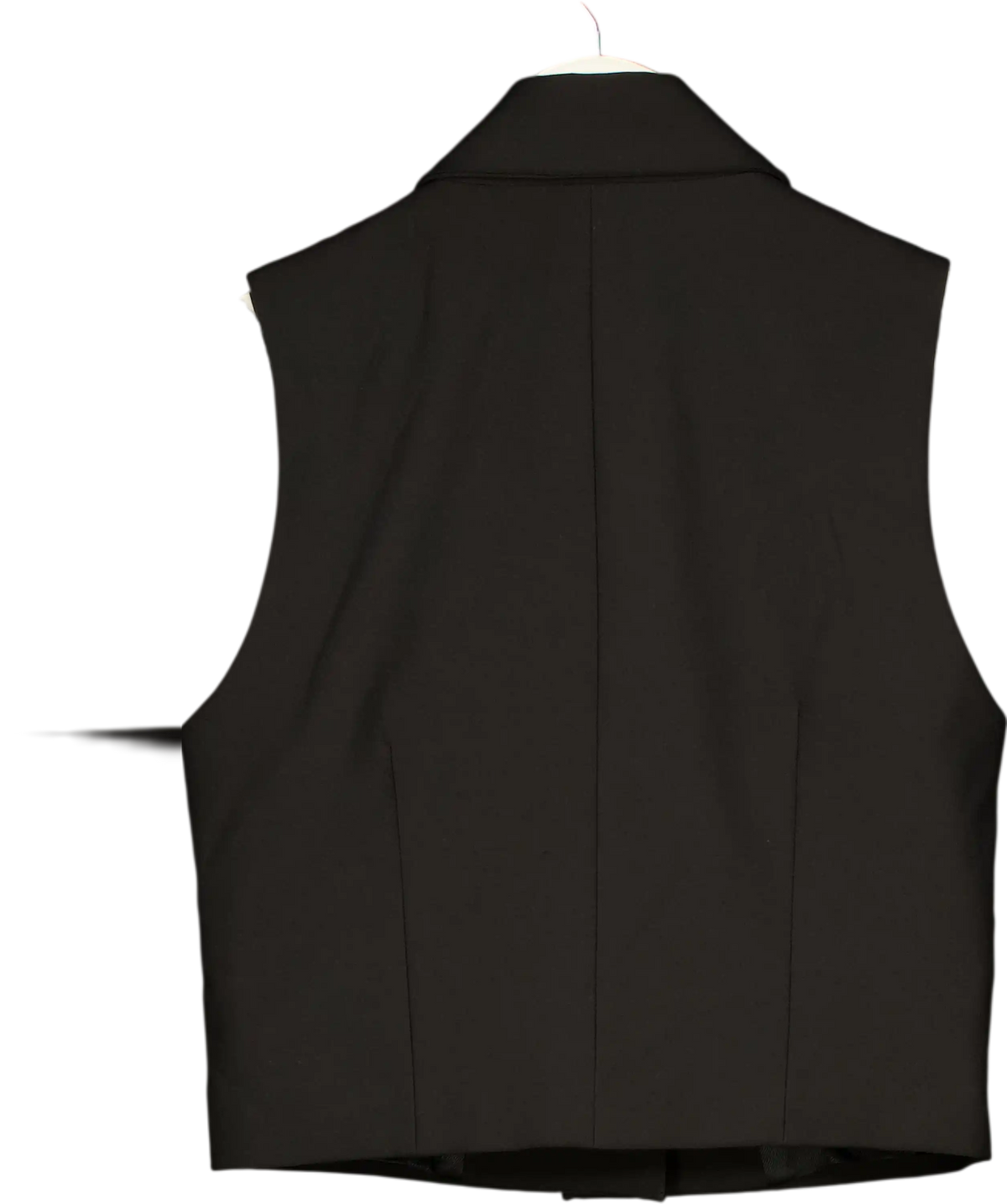 ZARA Black Fitted 2-button Waistcoat Top UK XS