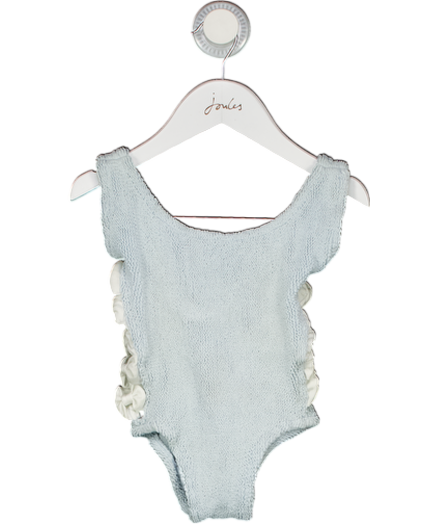 HUNZA G BABY Blue Bow Side Swimsuit 3 -6 Years