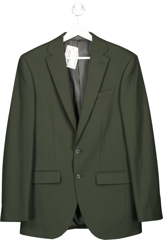 M&S Green Slim Fit Stretch Suit Jacket One Size