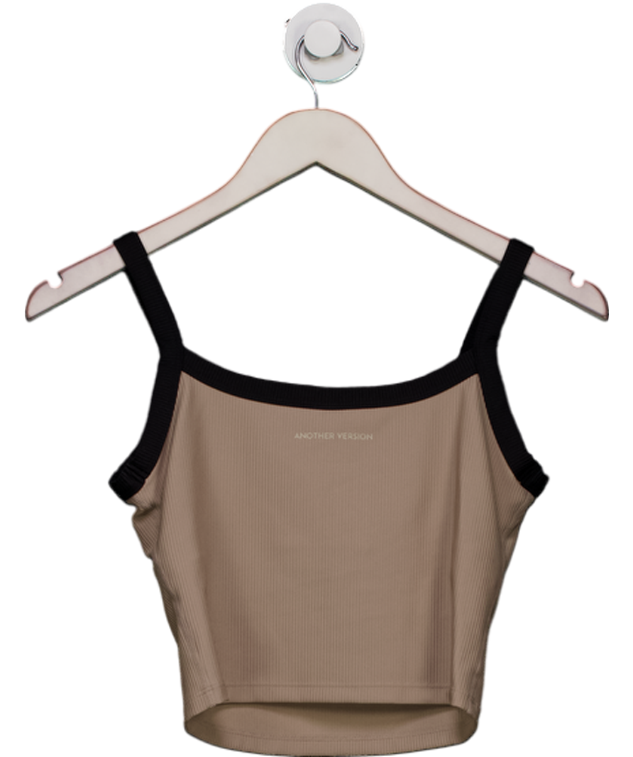 New Balance Beige Ribbed Tank Top UK S/M