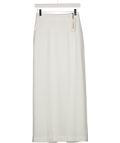 Commense White Elegant Slit Back Maxi Skirt Without Belt UK XS