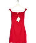 PEPPERMAYO Arabella Twist Shoulder Mini Dress - Red UK 8