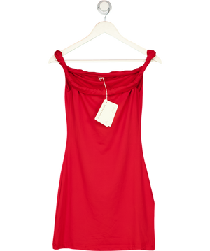 PEPPERMAYO Arabella Twist Shoulder Mini Dress - Red UK 8