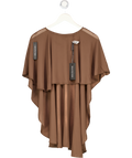 WHITE FOX Brown Cloudline Poncho Top UK S