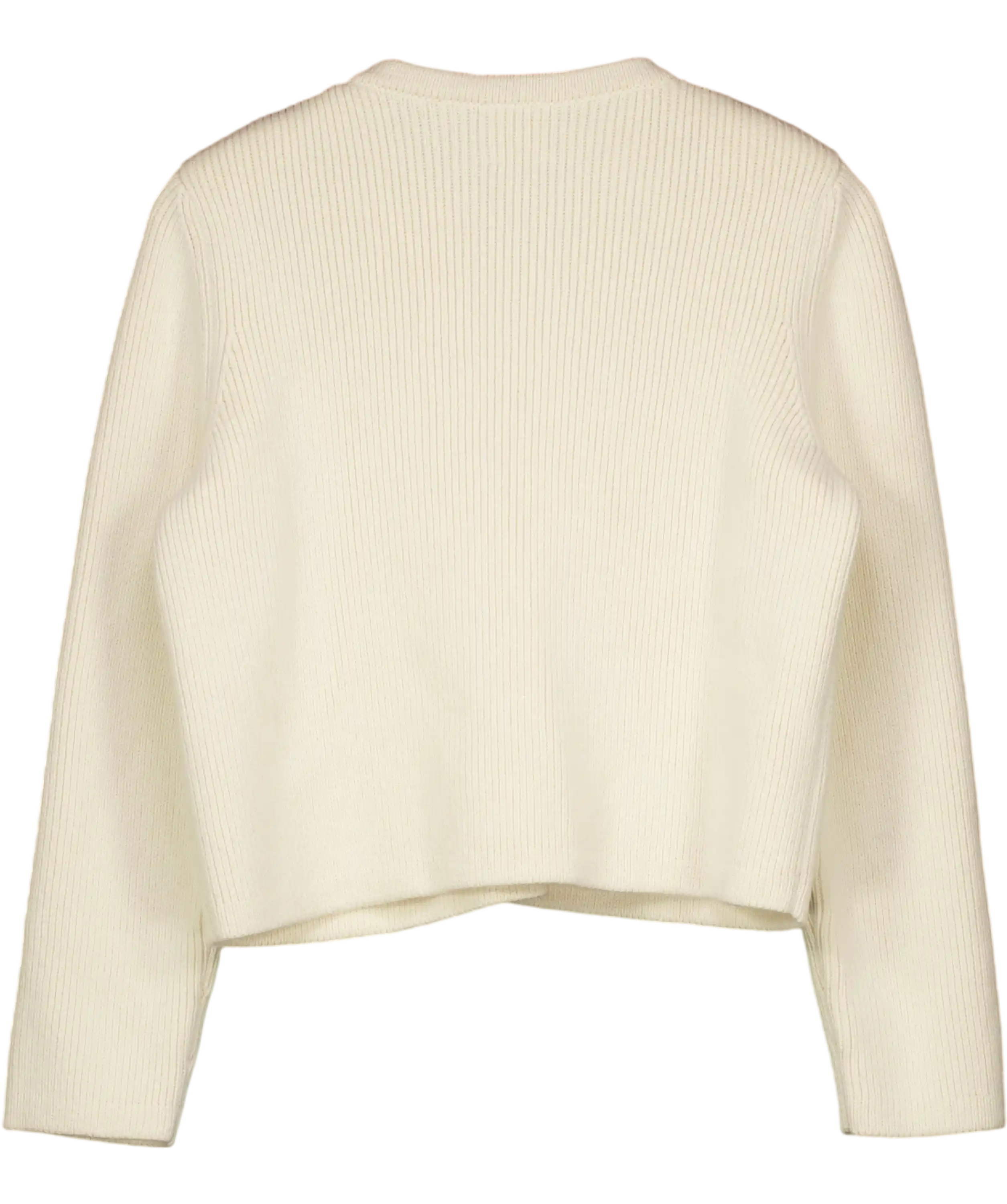 ALMADA LABEL Cream Nova Cotton-knit Gold Button Detail Cardigan UK S