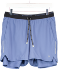 GOOD MOVE Blue Regular Fit 7 Inch Stretch Sports Shorts UK S