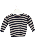CARAMEL BABY & CHILD  Blue Navy And Grey Stripe Jumper 0-3 Months