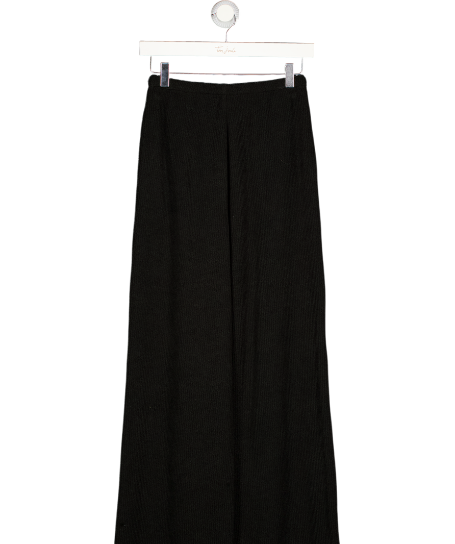 M&S Black Knitted Flared Trousers UK 6