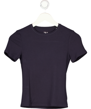 T/ALA Black Crew Neck Short Sleeve T-shirt UK XS