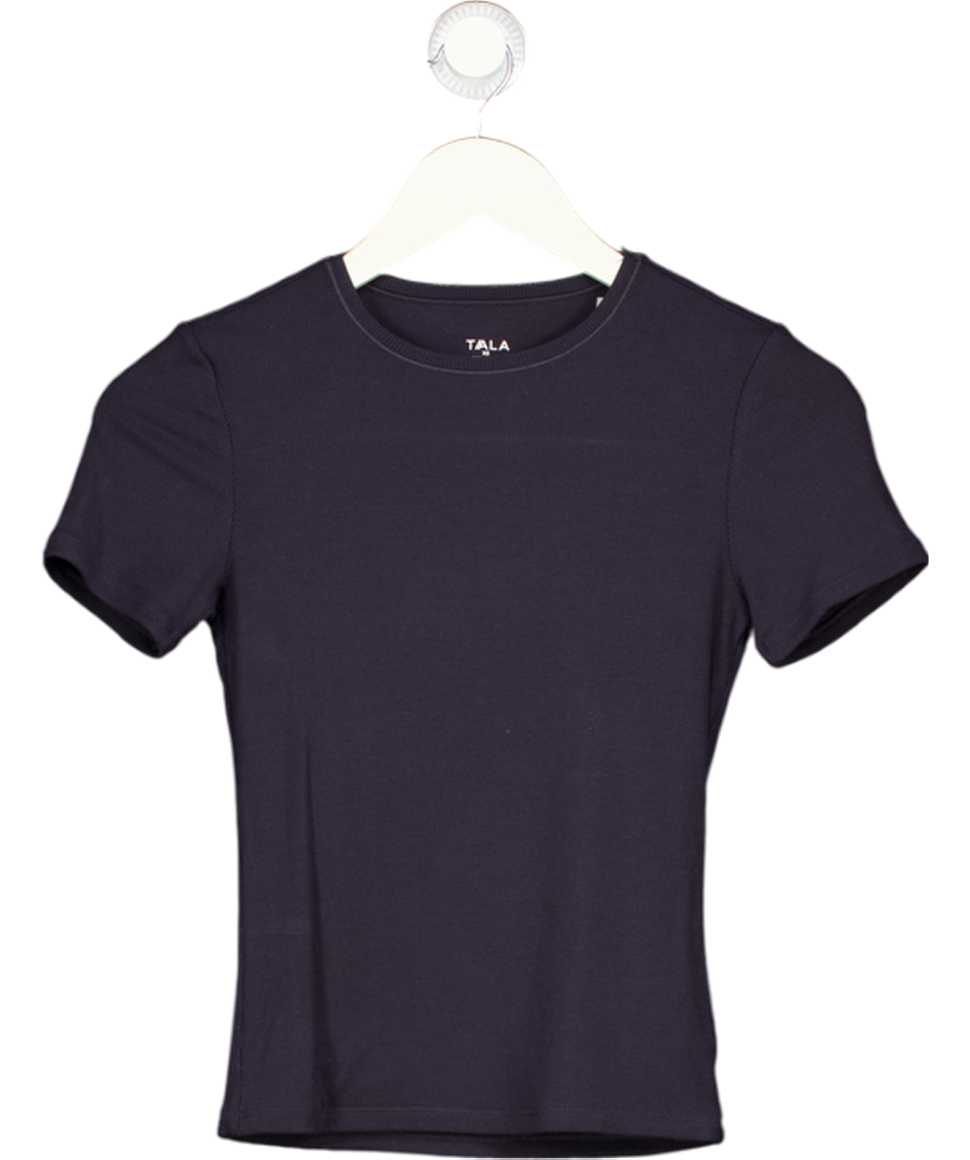 TALA Black Crew Neck Short Sleeve T-shirt UK XS