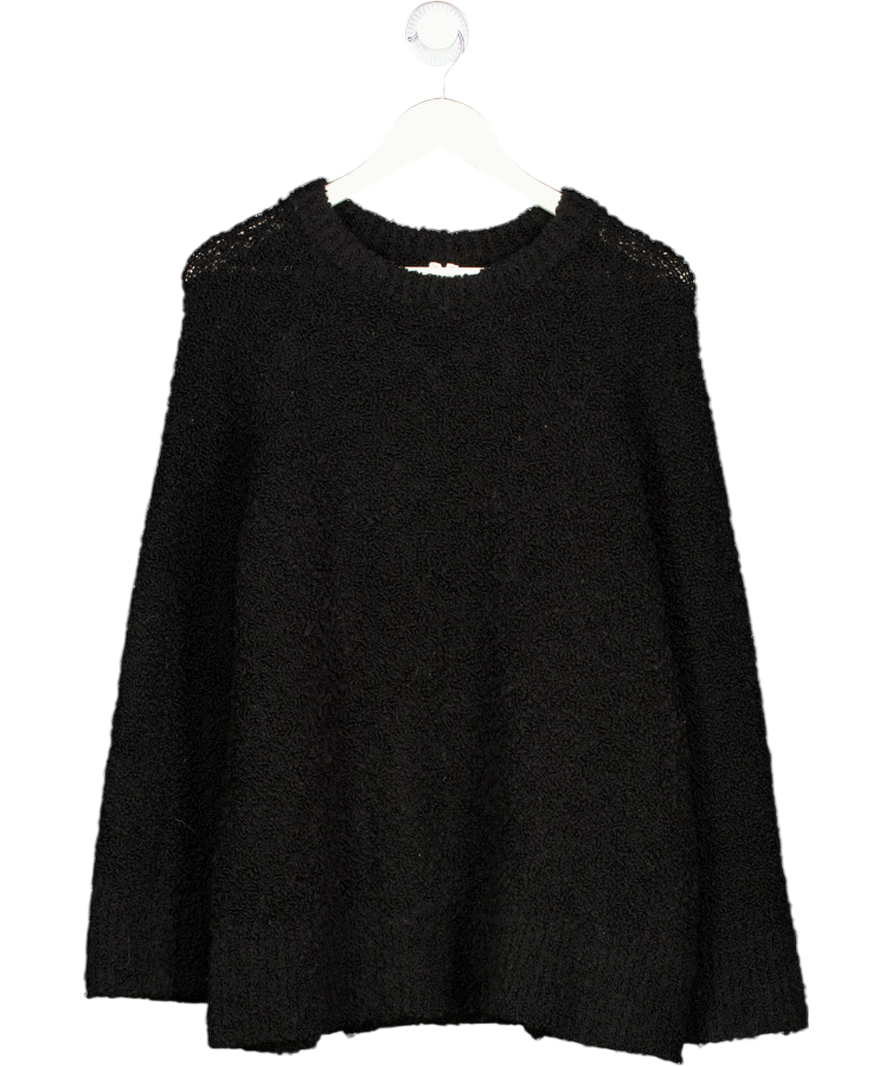 ARKET Black Bouclé Relaxed Fit Jumper UK S