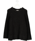 ARKET Black Bouclé Relaxed Fit Jumper UK S