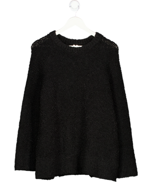 ARKET Black Bouclé Relaxed Fit Jumper UK S