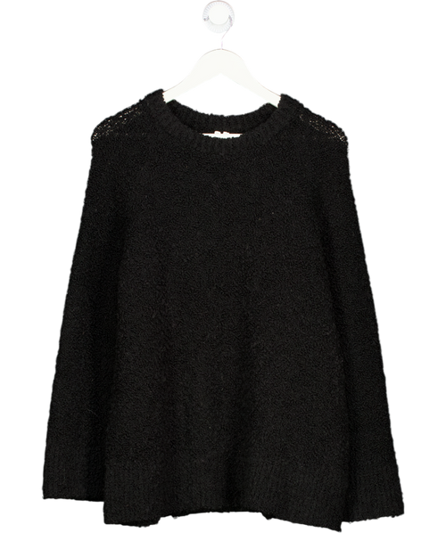 ARKET Black Bouclé Relaxed Fit Jumper UK S