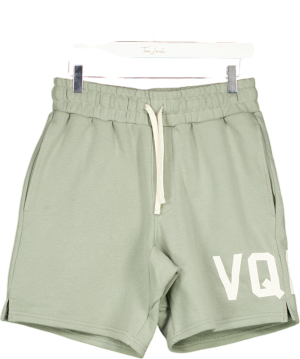 VANQUISH Sage Green Logo Sweat Shorts UK M