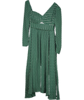 Larmossi Green Zoria Runway Polka Dot Dress UK M
