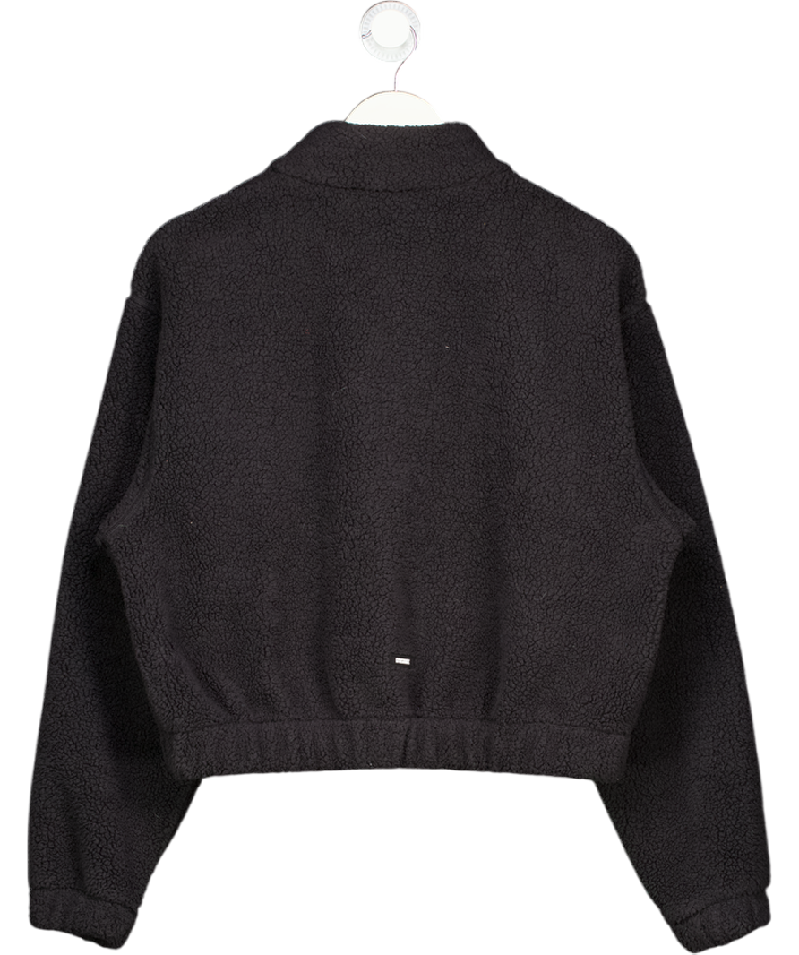 gymshark Black Polar Fleece 1/4 Zip UK S