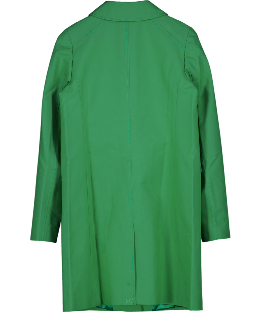 TALBOTS Green Twill Car Coat Us4 UK 8
