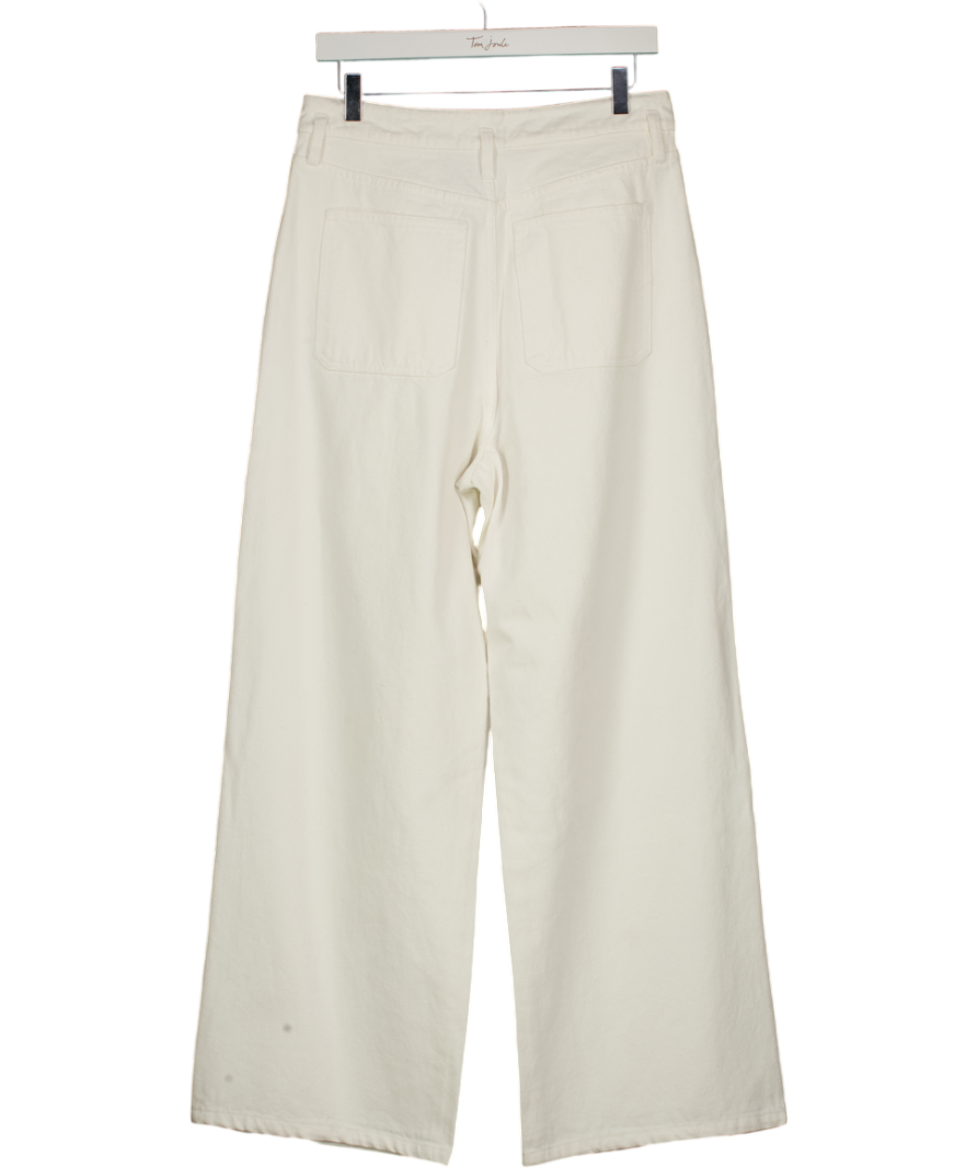 FRIENDS WITH FRANK White The Felicity Denim Trousers UK M