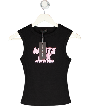 WHITE FOX Club 14 Allie Tank Top Black UK S