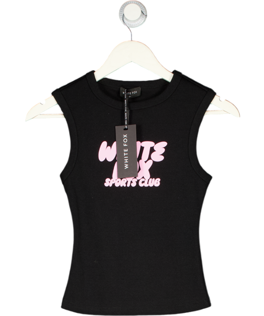 WHITE FOX Club 14 Allie Tank Top Black UK S