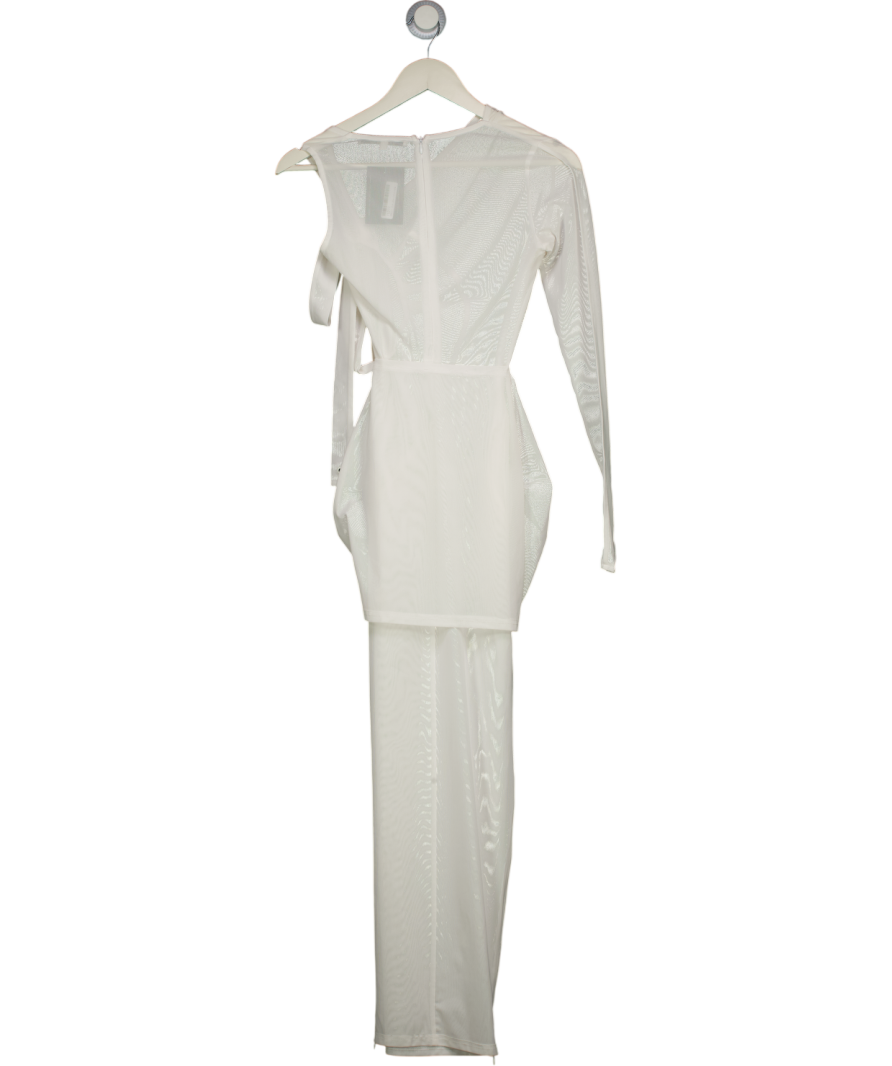 BBXBRAND White Bodycon Maxi Dress UK XS