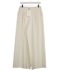 LOUNGE Off - White Wide-leg Pleat Detail Trousers UK 10
