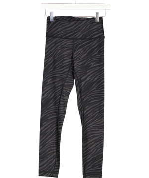 Lululemon Black Align High-rise Zebra Pant 25" UK 8