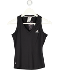 adidas Black V-neck Sleeveless Tank Top UK 12